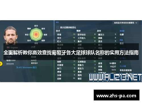 全面解析教你高效查找葡萄牙各大足球球队名称的实用方法指南 全面解析教你高效查找葡萄牙各大足球球队名称的实用方法指南